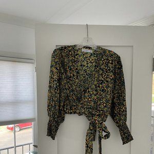 Faithfull The Brand Floral Wrap Top